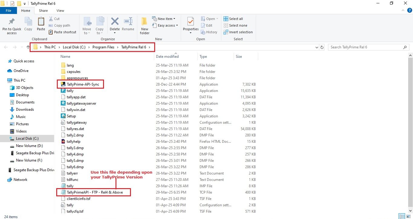 Copy TCP to TallyPrime Folder