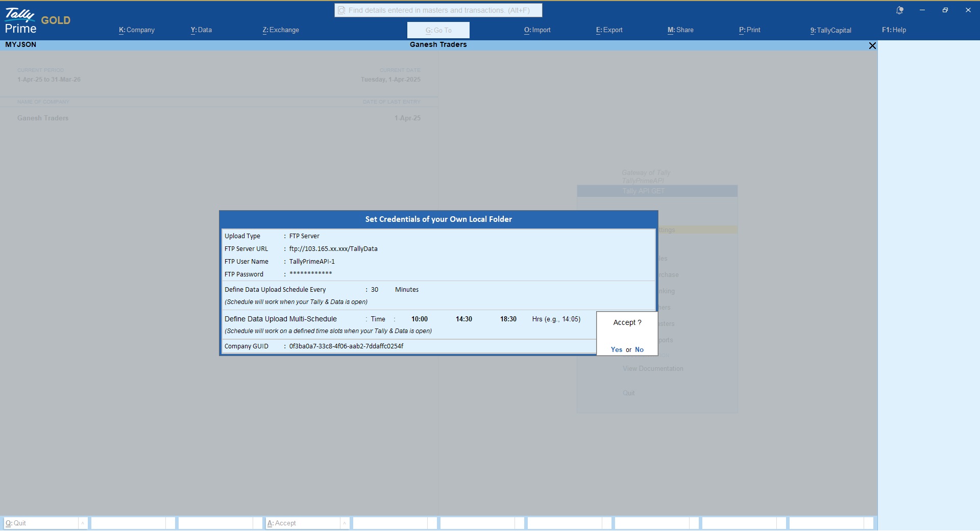 TallyPrime GET API - API2Books.com - 6